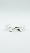 Sterling Silver Wave Cuff Bracelet